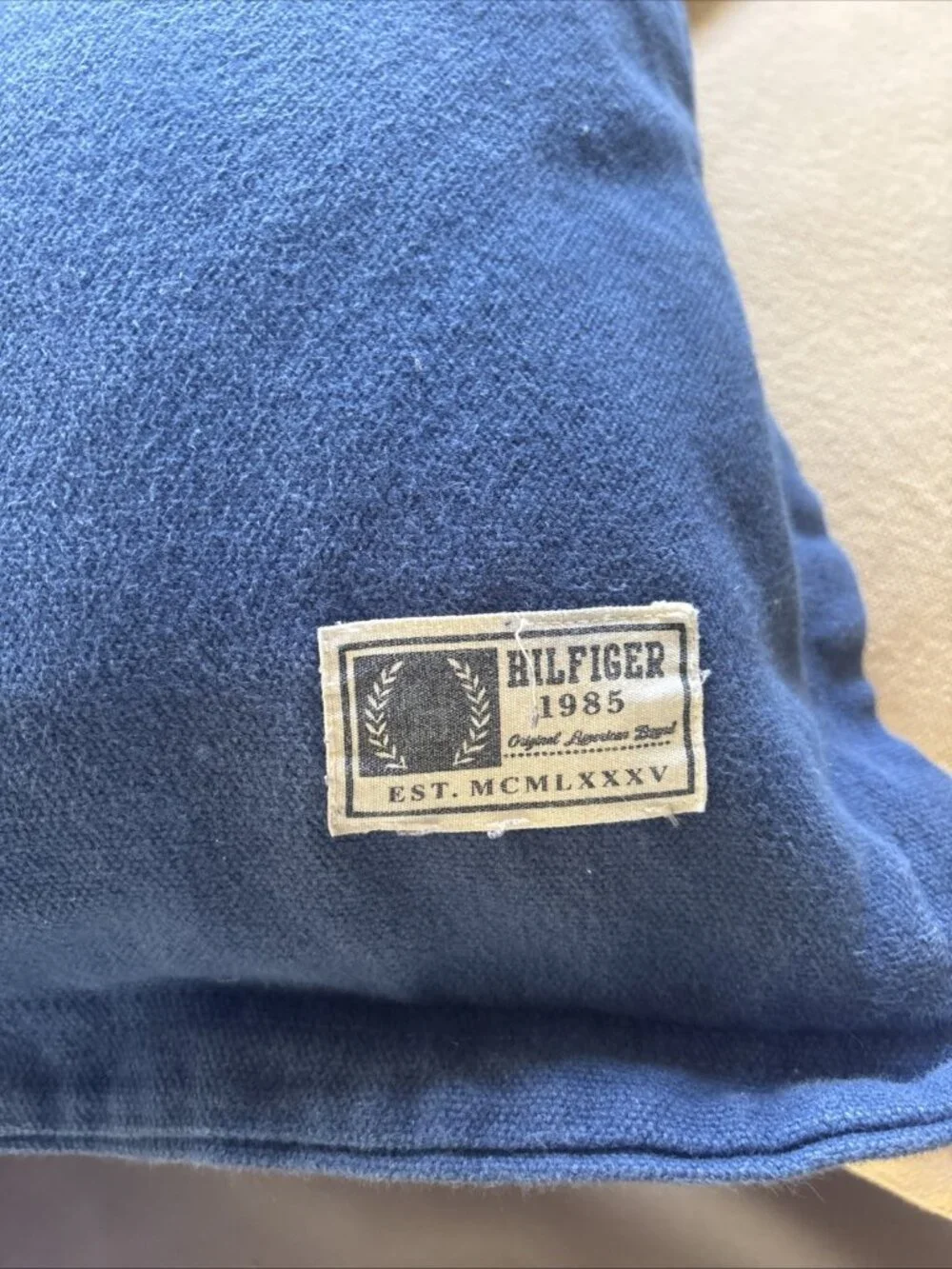 Tommy Hilfiger Rectangle & Square Zippered Khaki Throw Pillow Covers 100% Cotton